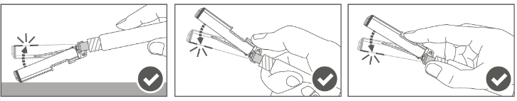 A drawing of a hand holding a tool

Description automatically generated