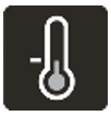 A black and white thermometer

Description automatically generated