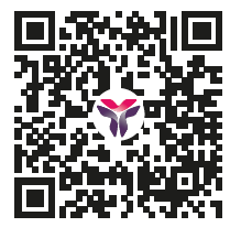 A qr code with a butterfly logo

Description automatically generated